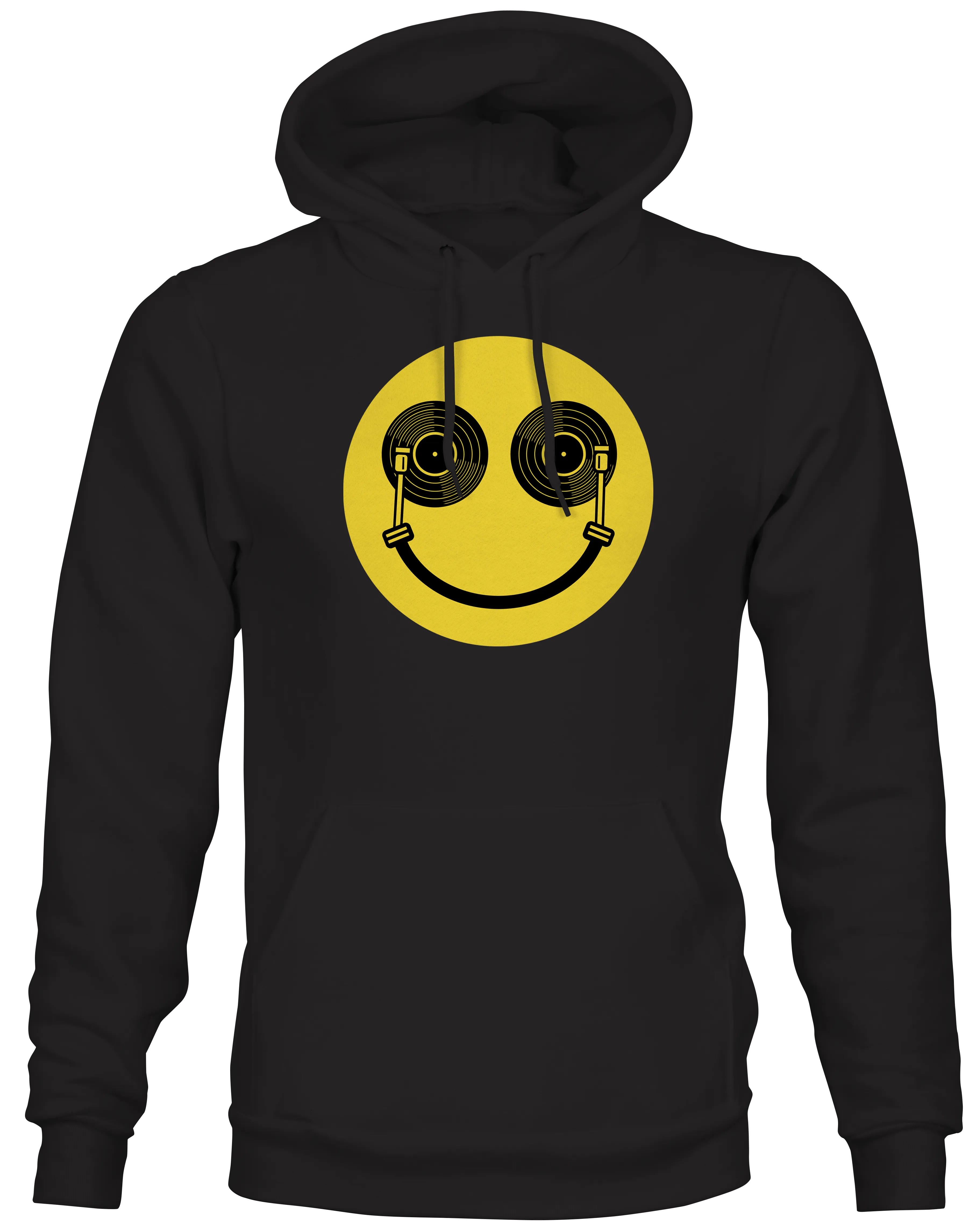 Vinyl Record  DJ Happy Face Hoodie