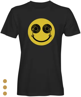 Vinyl Record  DJ Happy Face T-shirts